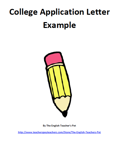 How to write letter with college application